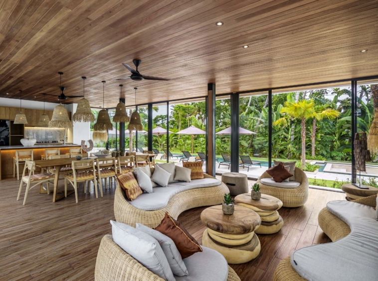 Living and Dining Room Villa Izia Ubud Bali