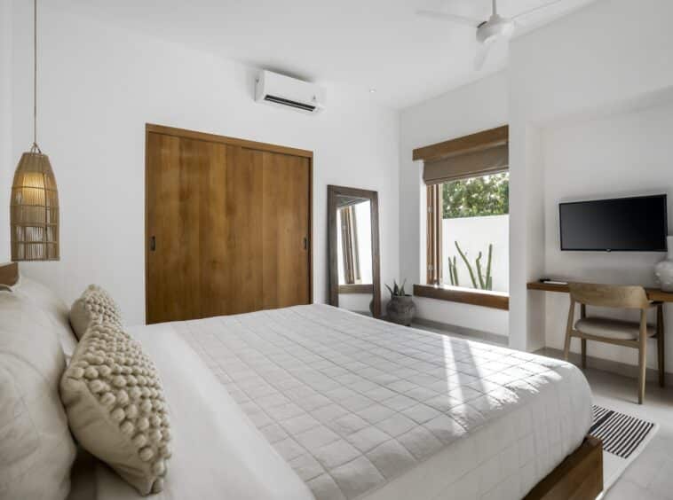 Bedroom with air-condition and double bed