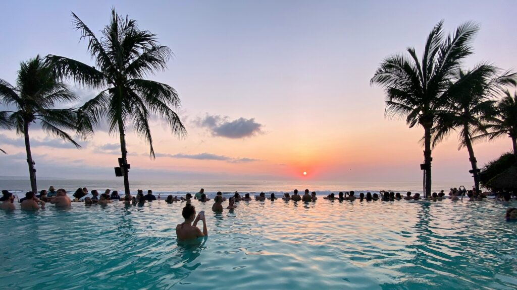 Day clubs in Bali with infinity pools and sunset views