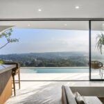 Panoramic view seen from the living room of Uluwatu villa Kalani